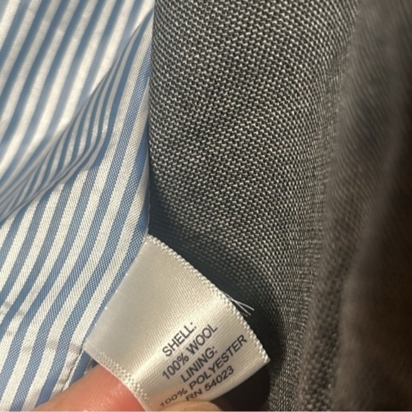 Banana Republic Wool Oversized Blazer In Gray Size Large - Picture 9 of 9